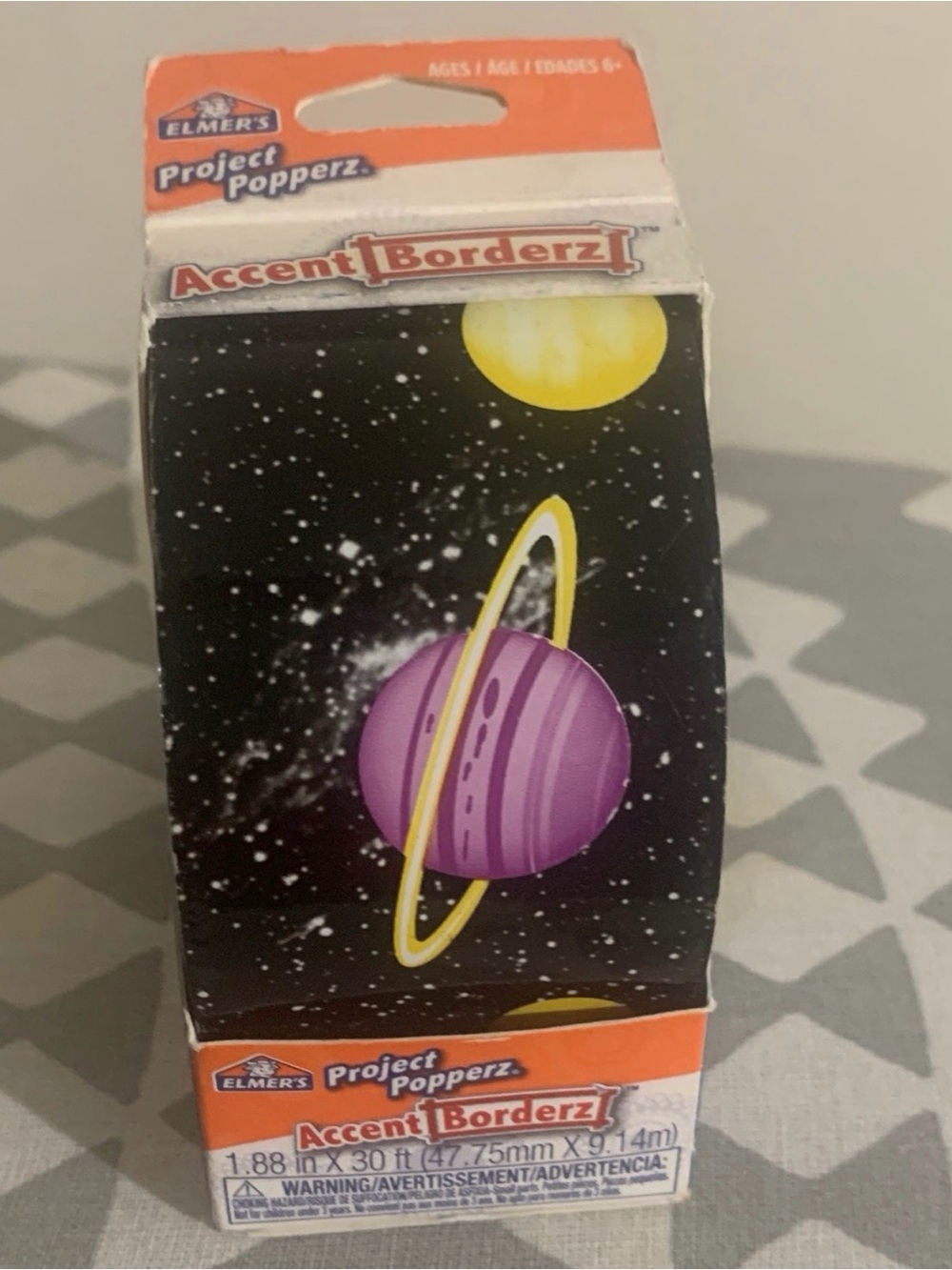 Accent Borderz Purple Space Planet Wall Border